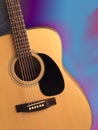 Acoustic folk guitar (with path) Royalty Free Stock Photo