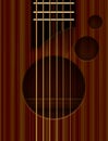 Acoustic guitar abstract Royalty Free Stock Photo