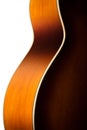 Acoustic guitar body detail