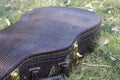 Acoustic guitar case. Royalty Free Stock Photo