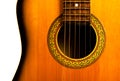 Acoustic guitar central part
