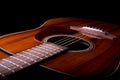 Acoustic Guitar Closeup Royalty Free Stock Photo