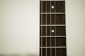 Acoustic Guitar Fret and Strings Royalty Free Stock Photo