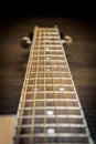 Acoustic guitar fretboard Royalty Free Stock Photo