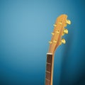 Acoustic guitar head Royalty Free Stock Photo