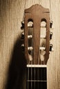 Acoustic Guitar head Royalty Free Stock Photo