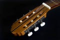 Acoustic guitar headstock Royalty Free Stock Photo