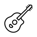 Acoustic guitar icon Royalty Free Stock Photo