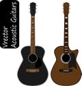 Acoustic guitar illustration Royalty Free Stock Photo