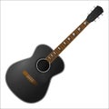 Acoustic guitar illustration Royalty Free Stock Photo