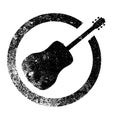 Acoustic Guitar Ink Stamp