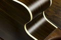 Acoustic guitar music case close inlay creativity art sound vibration play music guitarist musician fingerstyle jazz shapes curves