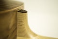 Acoustic Guitar Neck and Upper Bout Royalty Free Stock Photo