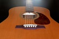 Acoustic Guitar Perspective Royalty Free Stock Photo