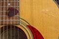 Nashville Acoustic Guitar Sound Hole and Pick