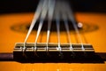 Acoustic guitar strings Royalty Free Stock Photo