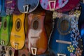 Acoustic Guitars on display Royalty Free Stock Photo