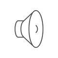 Acoustic loudspeaker line outline icon