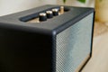 Acoustic music speaker in retro style. Vintage sound column in an old design Royalty Free Stock Photo
