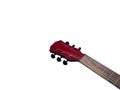 Acoustic Neck Guitar, Red color, close up