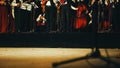 Acoustic Orchestra on Stage Royalty Free Stock Photo
