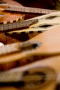 Acoustic rustic guitar Royalty Free Stock Photo