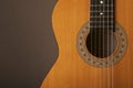 Acoustic spanish classical guitar Royalty Free Stock Photo