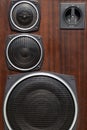 Acoustic system Radiotehnica S90, 35 s-012. Soviet vintage audio equipment. Musical columns made of plywood