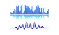 Acoustic Waves as Audible Sound with Compression and Decompression Vector Set