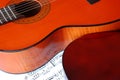 Acoustical guitar music Royalty Free Stock Photo