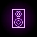 acoustics neon icon. Elements of web set. Simple icon for websites, web design, mobile app, info graphics