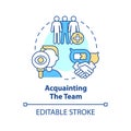 Acquainting team concept icon Royalty Free Stock Photo