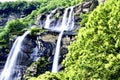 Acquaragia waterfalls in valchiavenna Sondrio Royalty Free Stock Photo