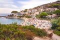 Acquaviva beach, a little natural bay with camping area near Portoferraio, Isola D` Elba Elba Island, Tuscany Toscana, Italy