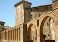 Old aqueduct in Pitigliano Royalty Free Stock Photo