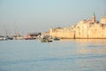 Acre city fortress and harbor. Unesco heritage. Early morning