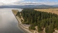 Aerial View of Marlyn Nelson County Park, Sequim, Washington.