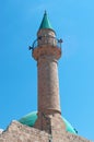 Acre, Israel, Middle East, mosque, skyline, minaret, islam, religion, faith, symbolic, muslim Royalty Free Stock Photo