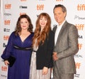 Melissa McCarthy, Richard E Grant and Director Marielle Heller at Can You Ever Forgive Me at TIFF2018 premiere Royalty Free Stock Photo