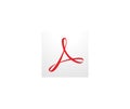 Acrobat pro logo editorial illustrative on white background Royalty Free Stock Photo