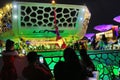 Acrobat show at luxurious superyacht deck Dubai