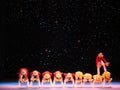 Acrobat show on stage Royalty Free Stock Photo