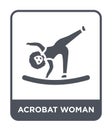 acrobat woman icon in trendy design style. acrobat woman icon isolated on white background. acrobat woman vector icon simple and