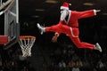 Acrobatic basketball show Royalty Free Stock Photo