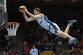 Acrobatic basketball show Royalty Free Stock Photo