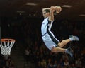 Acrobatic basketball show Royalty Free Stock Photo