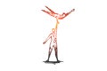 Acrobatic, circus, balance, performance, cooperation concept. Hand drawn isolated vector.