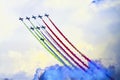 Acrobatic patrol tricolor arrows frecce tricolori
