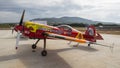 Acrobatic Spain Championship 2018, Requena Valencia, Spain junio 2018, Castor FantobaÃÂ´s airplane Sukhoi 26M