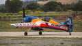 Acrobatic Spain Championship 2018, Requena Valencia, Spain junio 2018, pilot Anselmo GÃÂ¡mez, airplane sukhoi 26-M